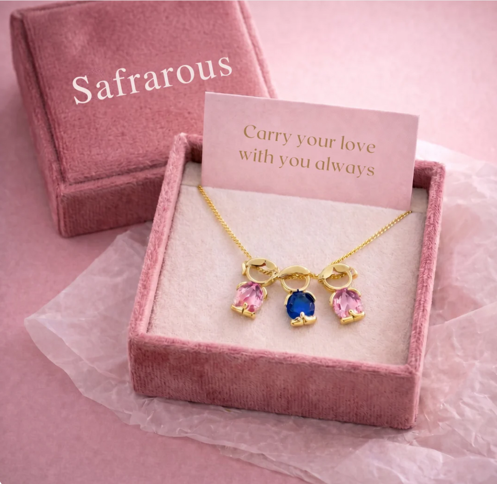 Mom and children necklace