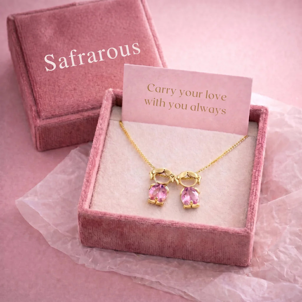 Mom and children necklace