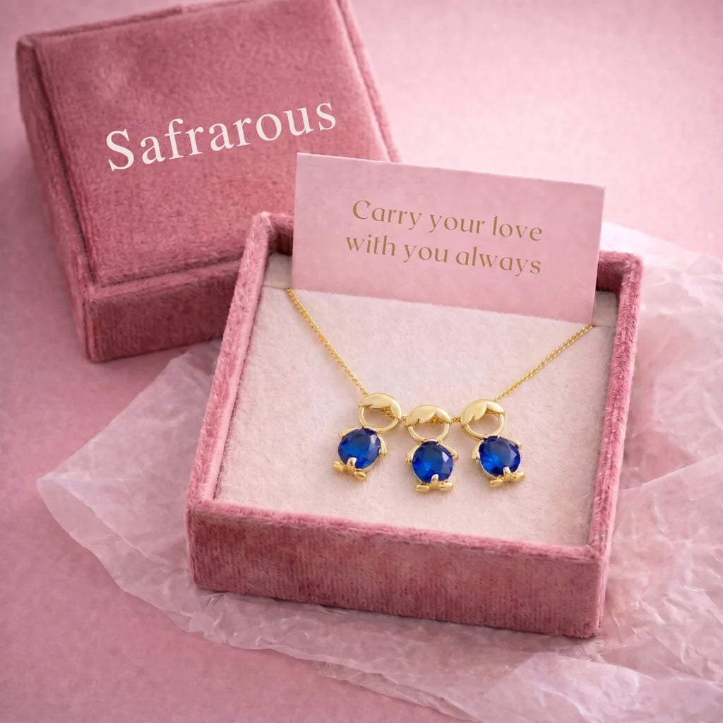 Mom and children necklace