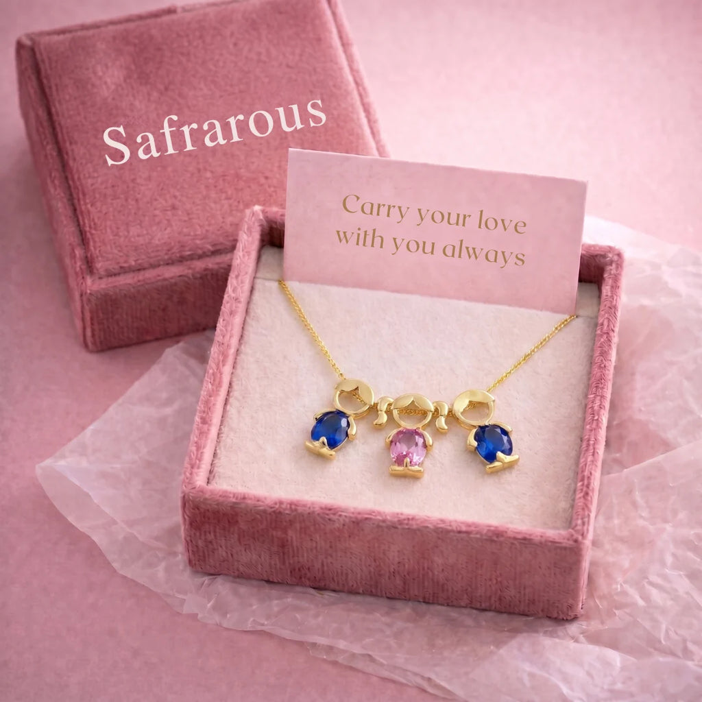 Mom and children necklace