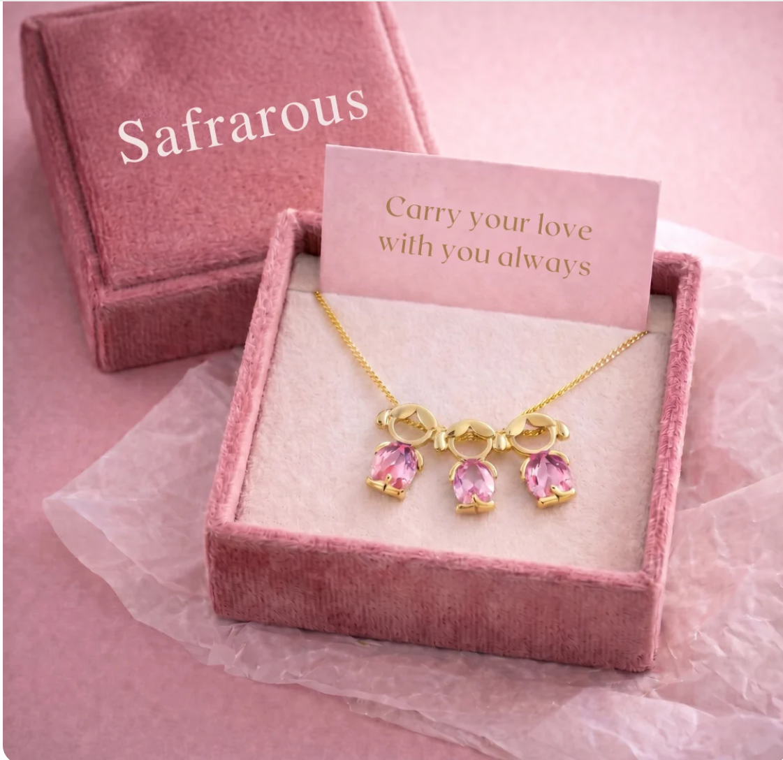 Mom and children necklace