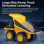 2.4G RC Mining Dump Truck Toy – Heavy Duty Alloy Construction Vehicle with LED Lights