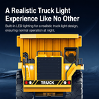 2.4G RC Mining Dump Truck Toy – Heavy Duty Alloy Construction Vehicle with LED Lights