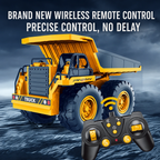2.4G RC Mining Dump Truck Toy – Heavy Duty Alloy Construction Vehicle with LED Lights